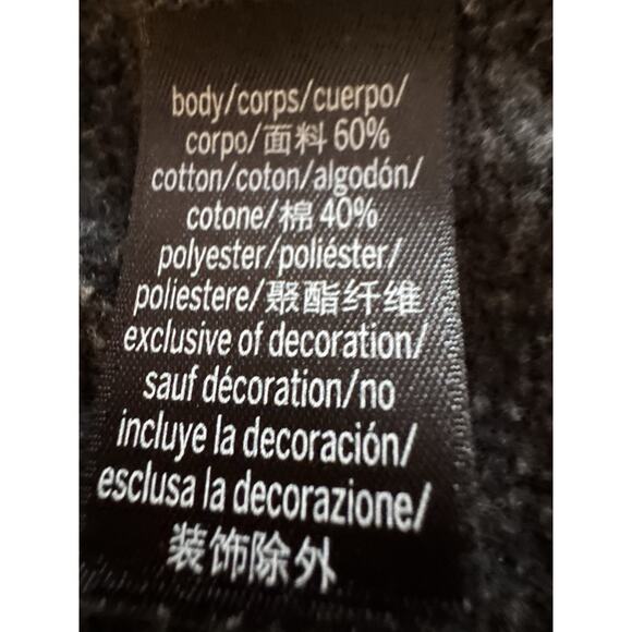 Victoria's Secret Sport Gray Pullover Stars Glitter Women's XL comfy sweatshirt - Picture 4 of 8